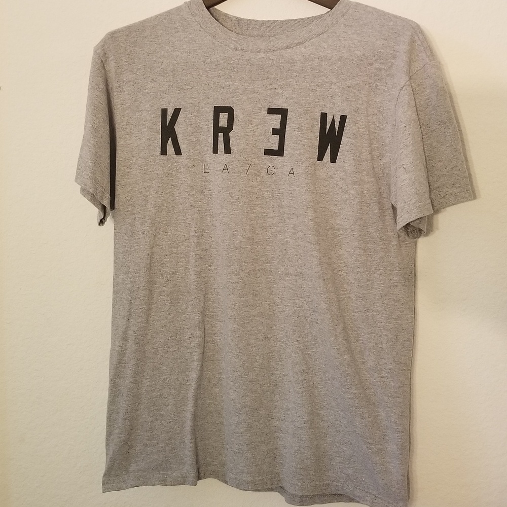 Gray KR3W logo tee size medium